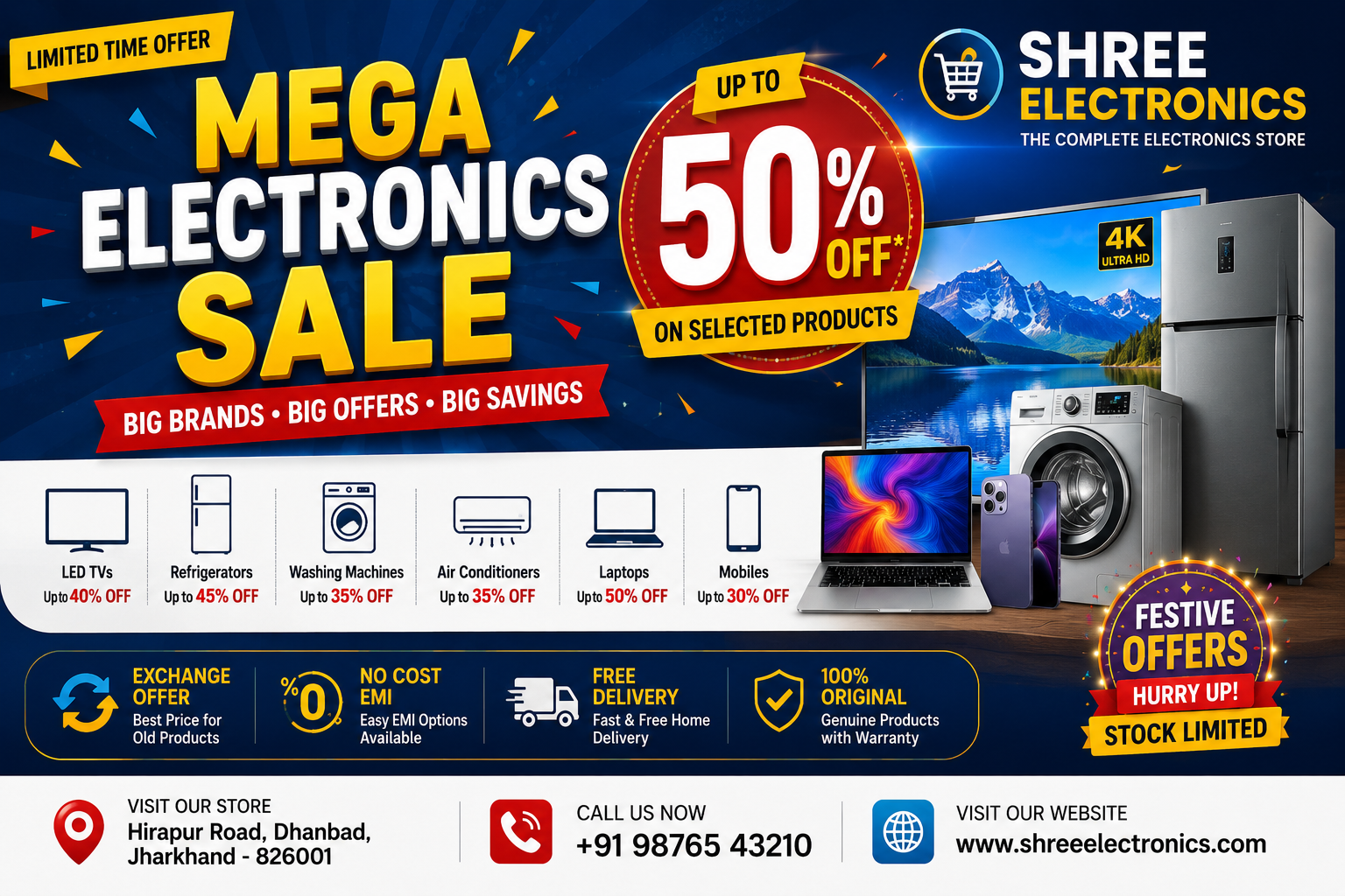 Mega Electronics Festival Sale - Up to 50% OFF